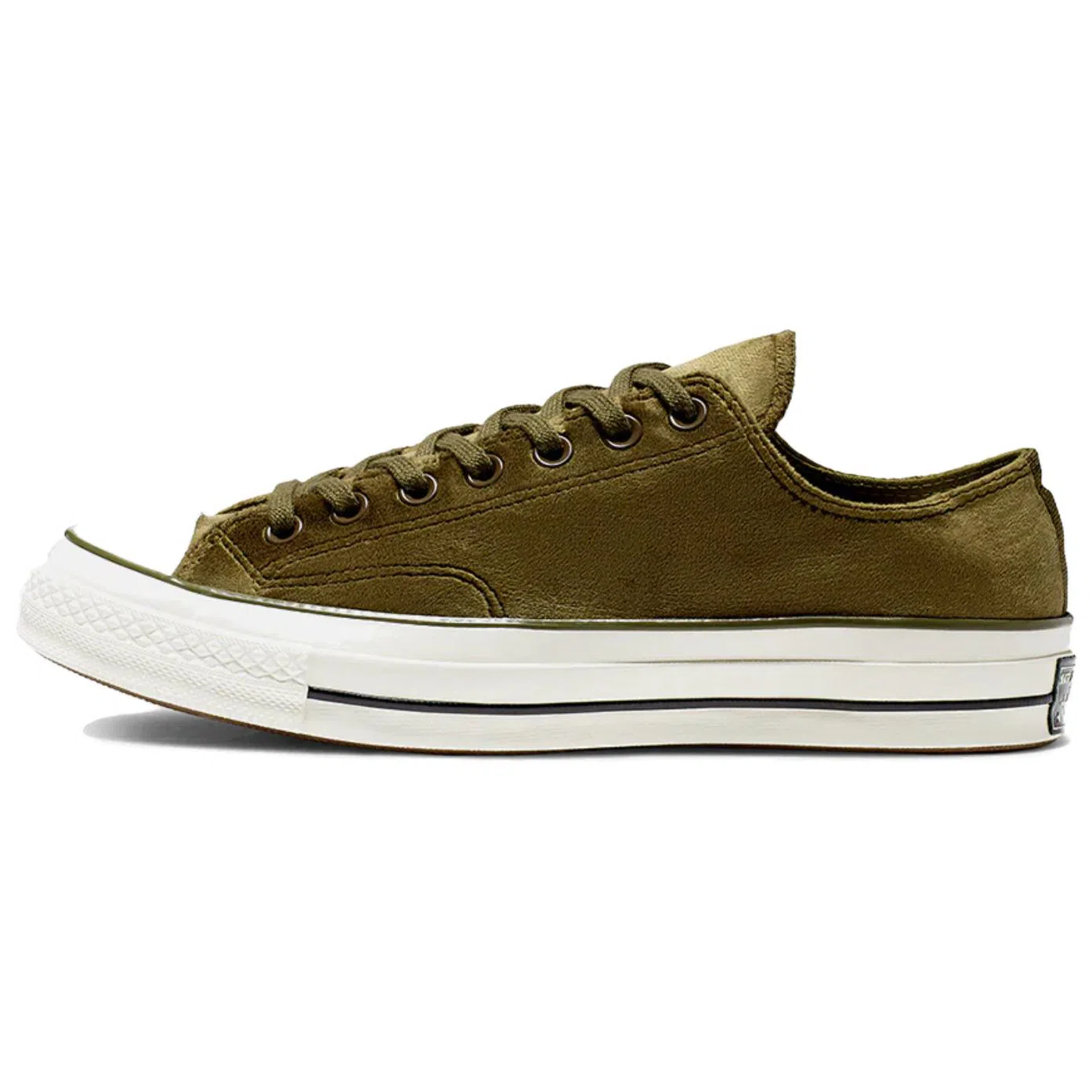 Converse Chuck 1970s Velvet Low Top Green