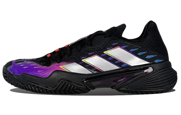 adidas Barricade 12 Black Metallic Silver Red