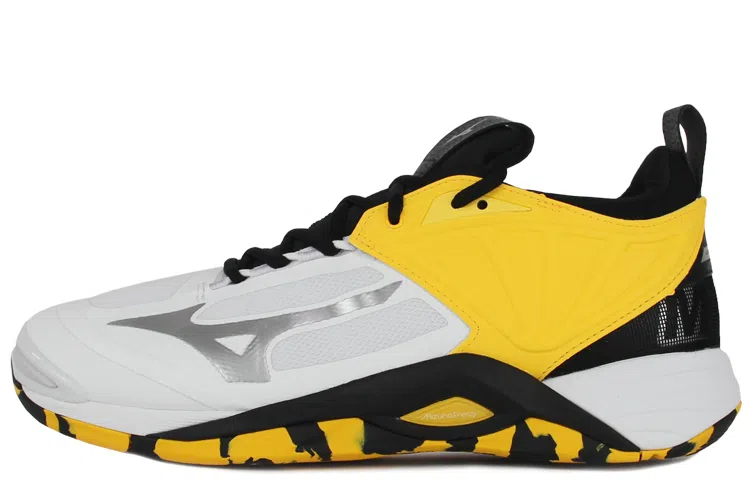 Mizuno Wave Momentum 2 White Yellow Black