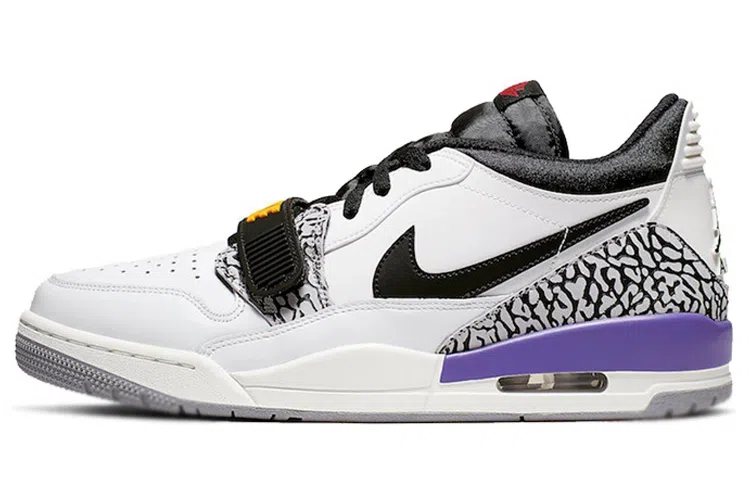 Jordan Legacy 312 Low White Yellow Purple