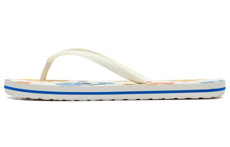 Anta Heart Bear Slides Ivory White