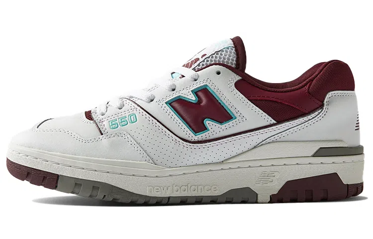 New Balance 550 White Burgundy