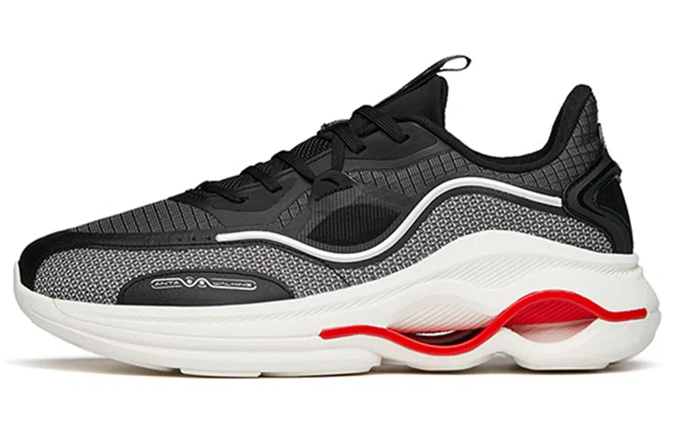 Anta Training Shoes Black Red White