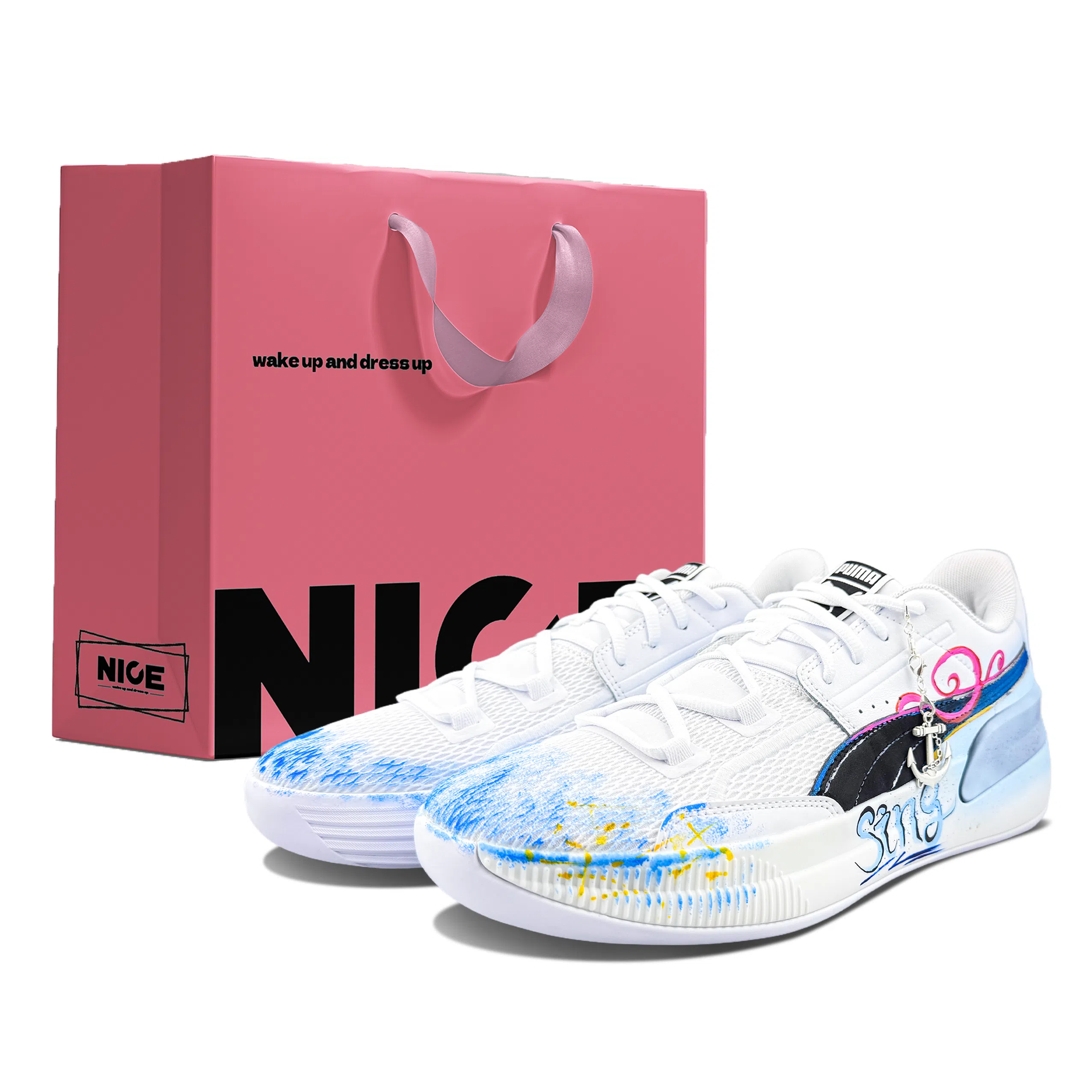 PUMA Clyde Hardwood Team White Blue