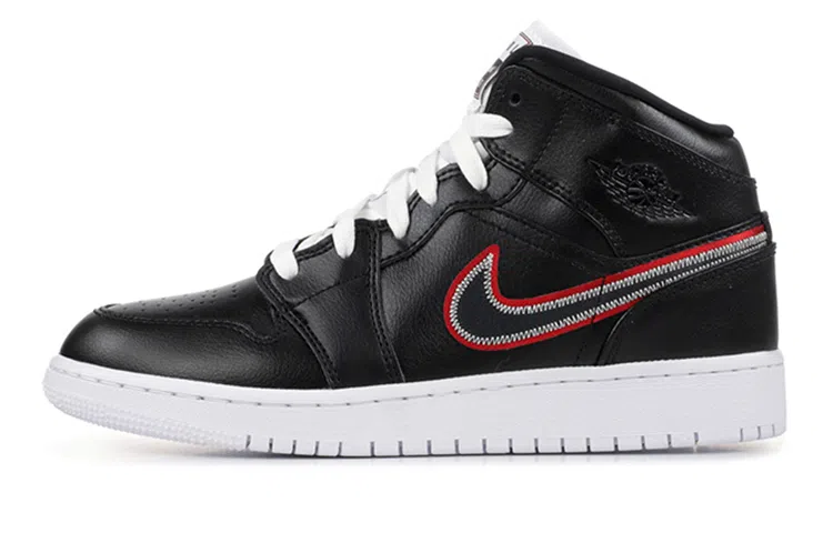 Jordan Air Jordan 1 Mid "Destroyed The Game" Black Red