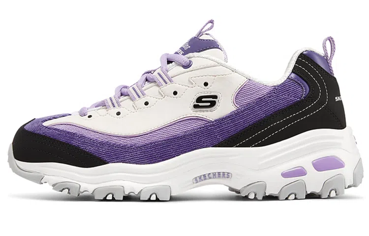 Skechers D'LITES 1.0 White Purple