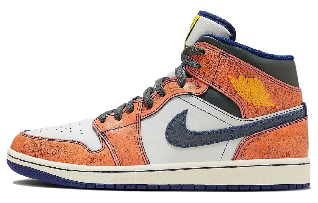 Jordan Air Jordan 1 Mid "Flight" Orange White Black