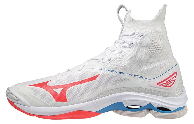 Mizuno Wave Lightning Neo White Red