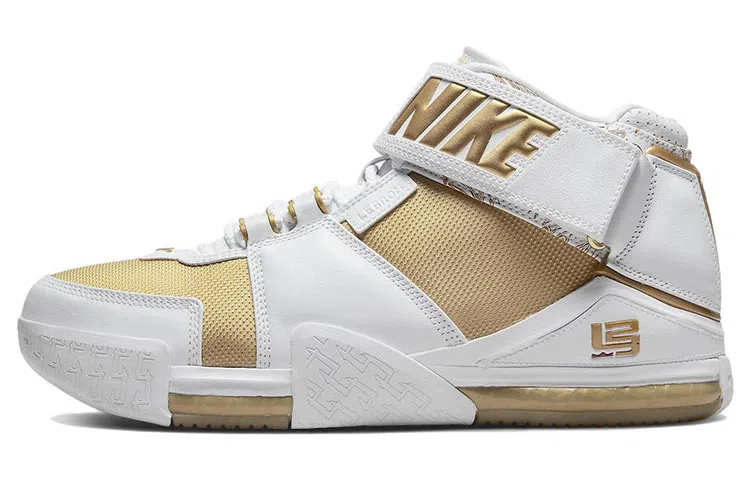 Nike Lebron 2 White Gold