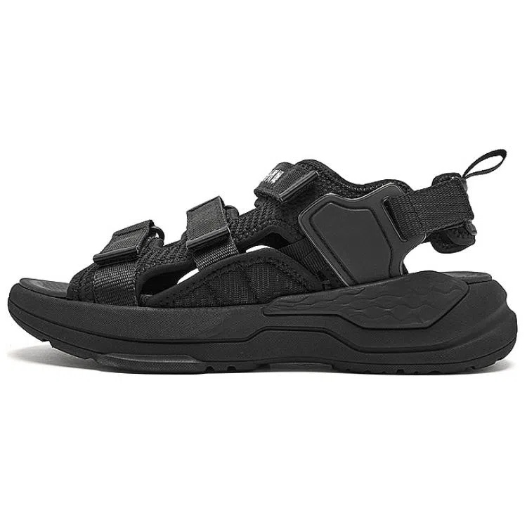 乔丹 舒适 时尚 沙滩凉鞋 男款 黑色