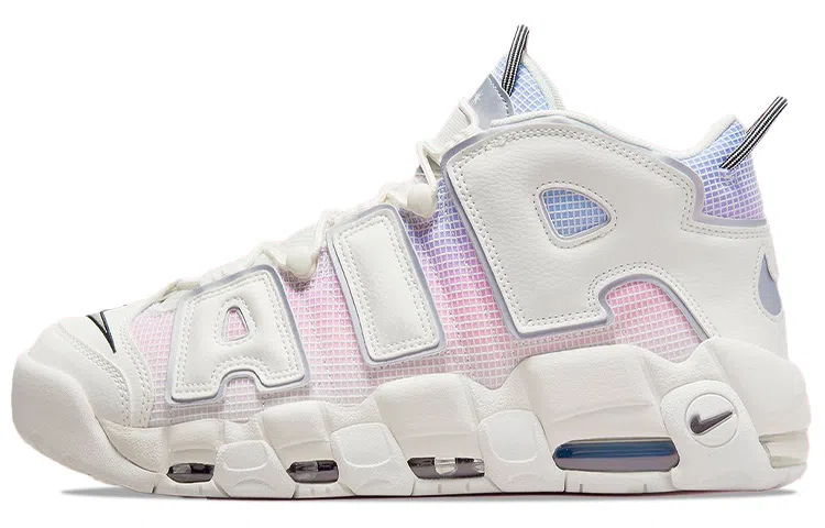 Nike Air More Uptempo White Blue Pink
