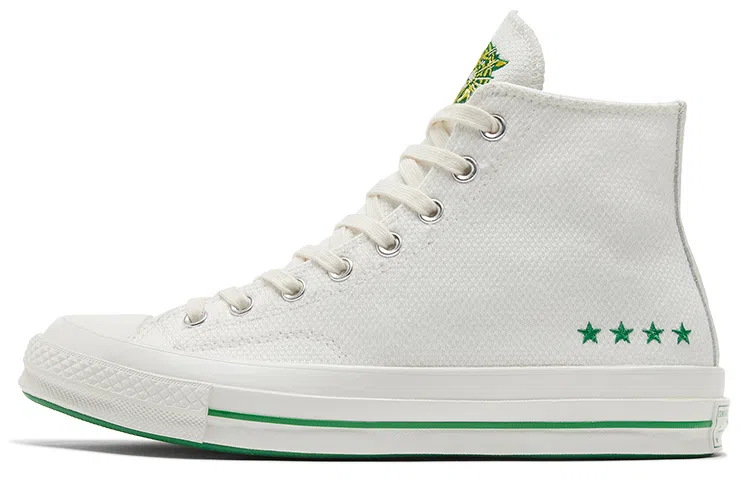 Converse Chuck Taylor All Star 1970s High White Green
