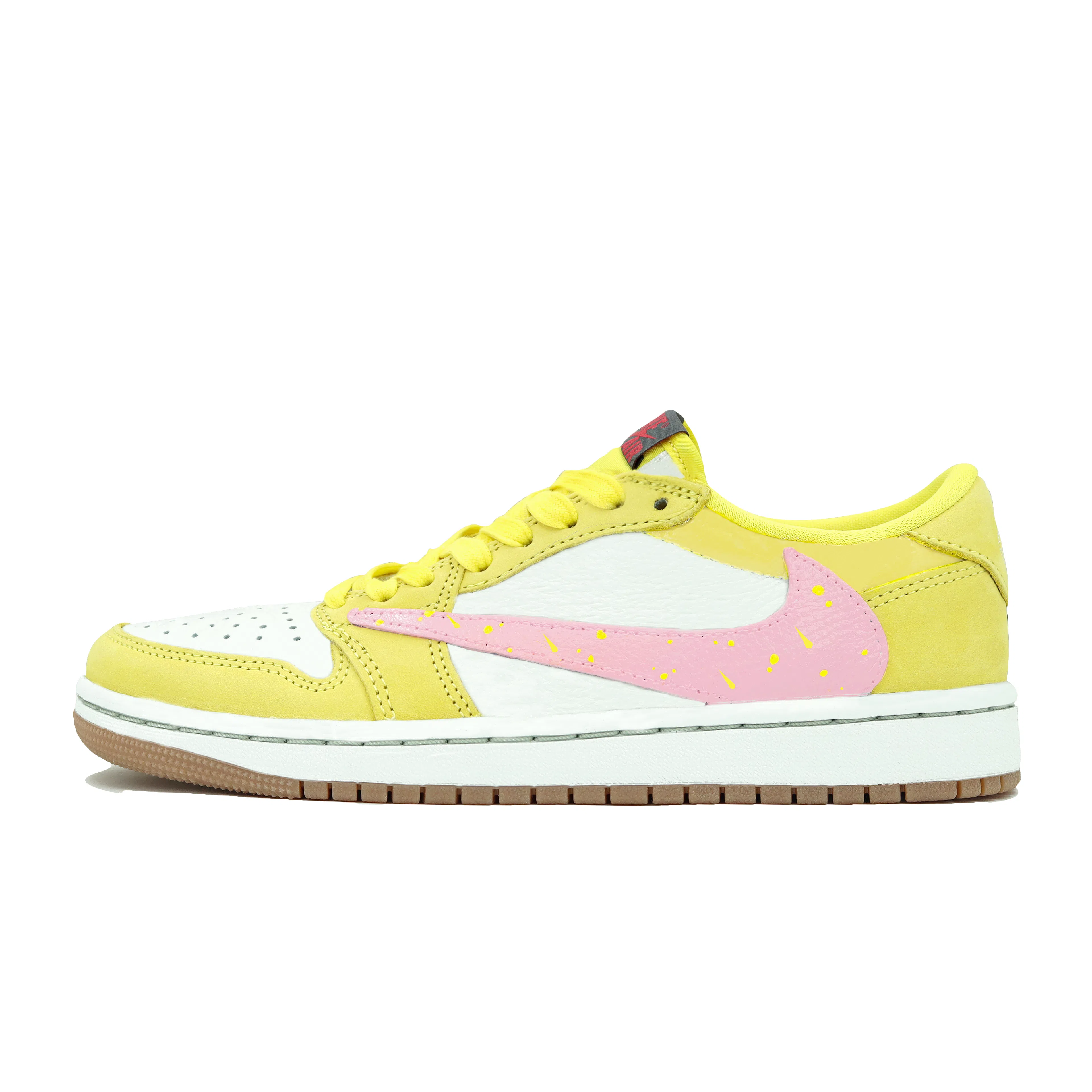 Travis Scott x Air Jordan 1 Low "Yellow Pink"