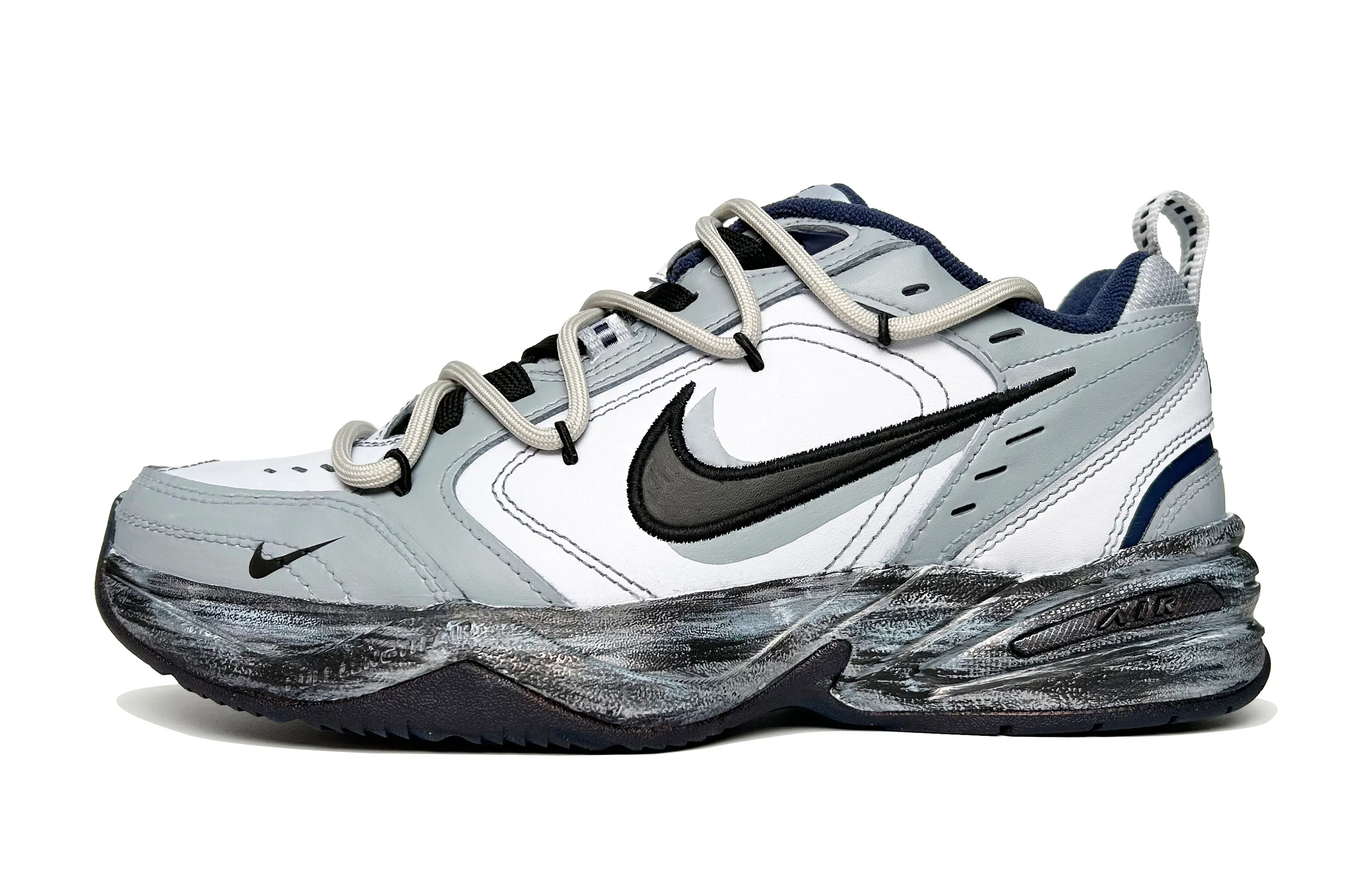 Nike Air Monarch 4 White Navy