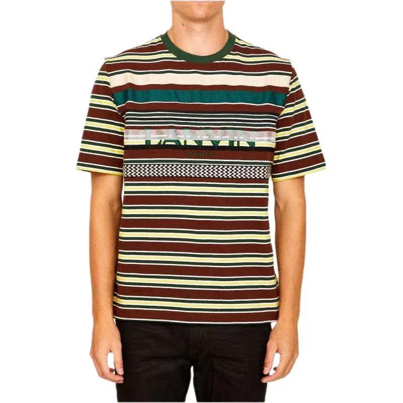 Lanvin FW22 Striped Logo T-Shirt