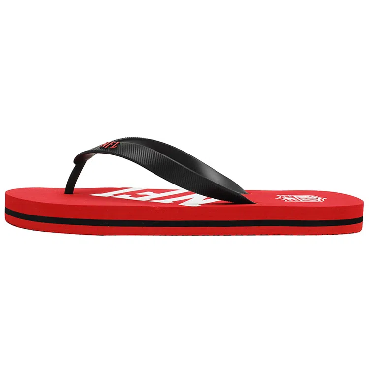NFL Flip Flops Red