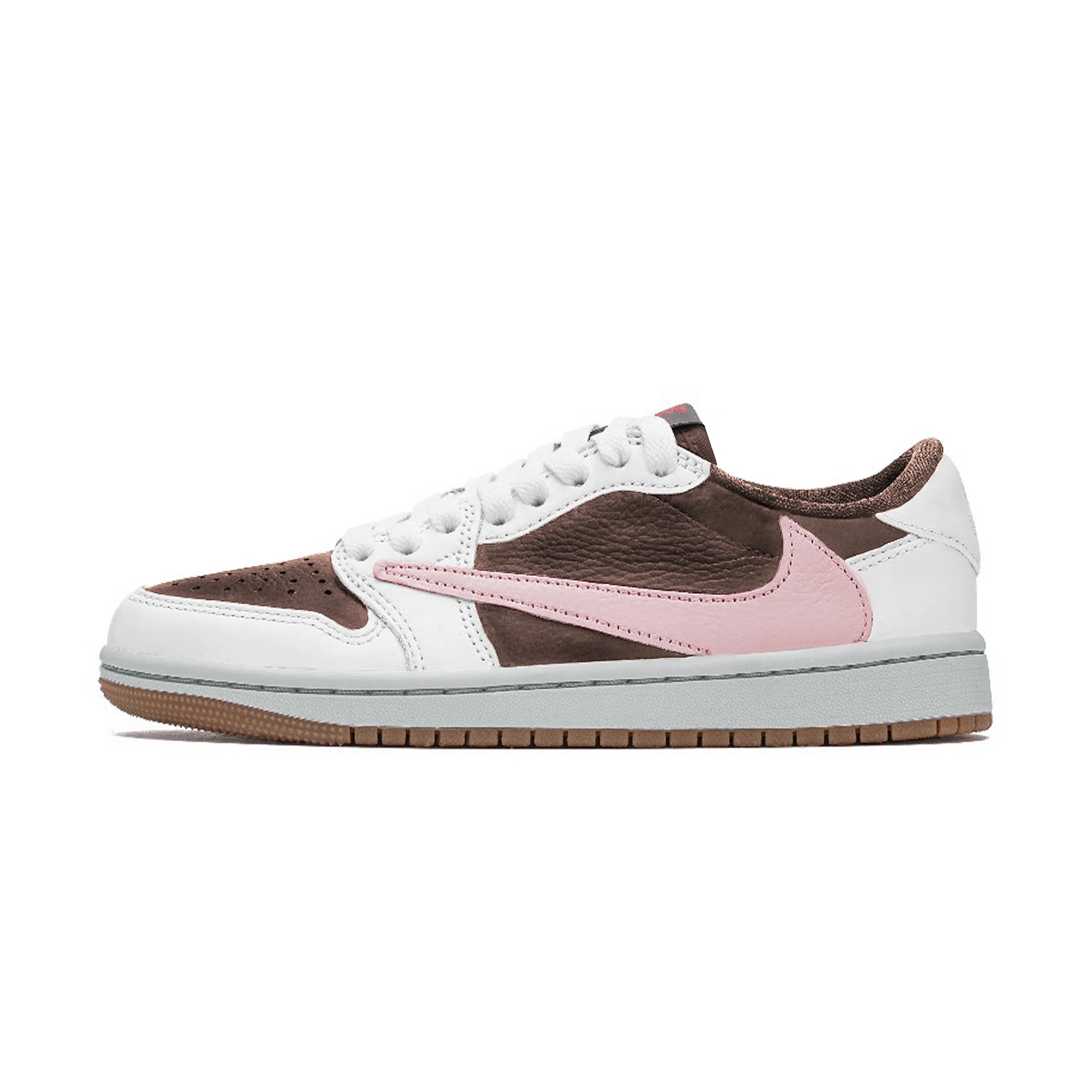Travis Scott x Air Jordan 1 Low "White Pink"