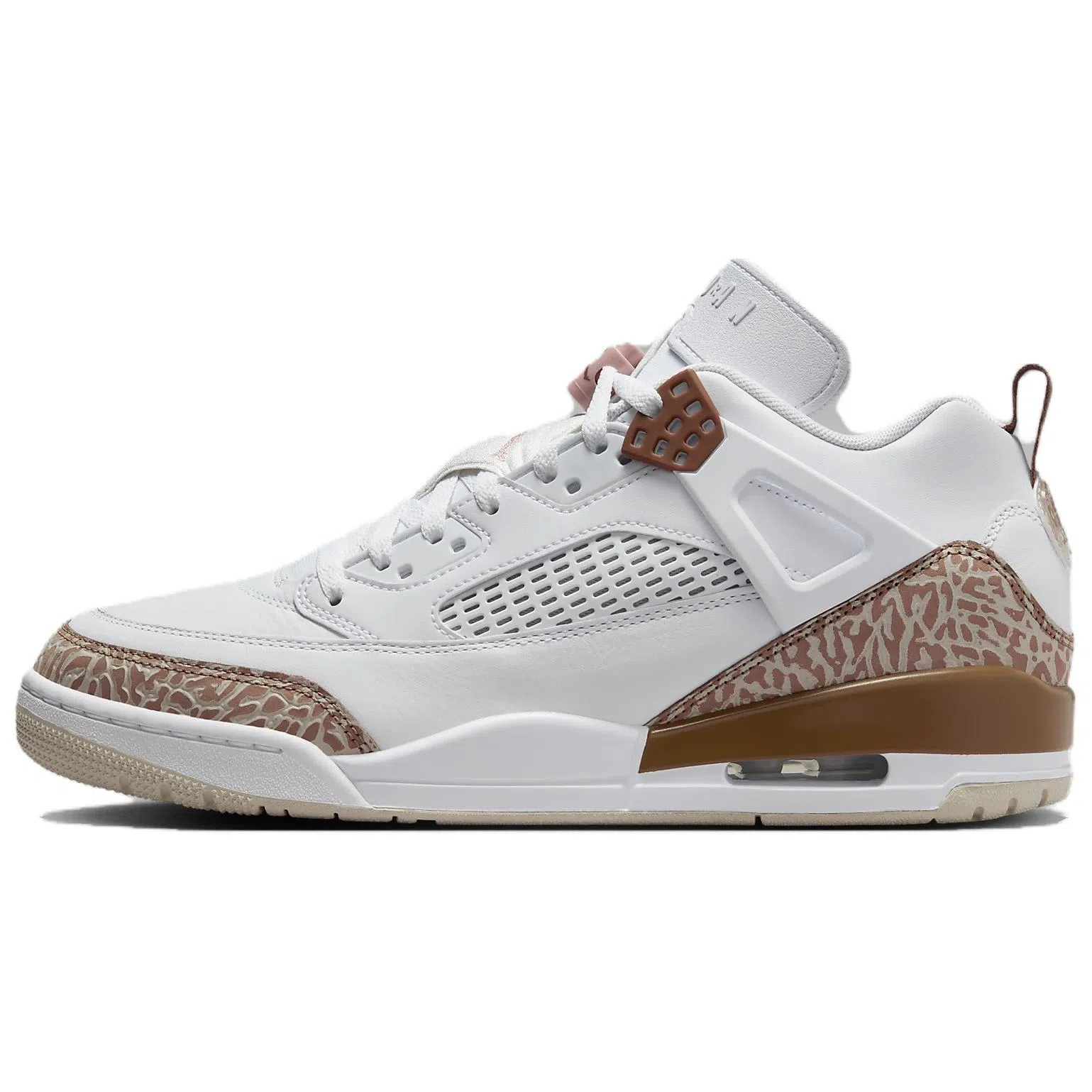 Jordan Spizike Low White Brown Pink