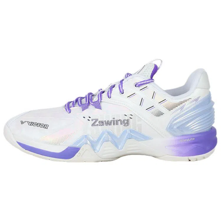 VICTOR Low-Cut Badminton Shoes White Purple