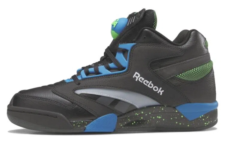 Reebok Retro Basketball Shoes Black Blue