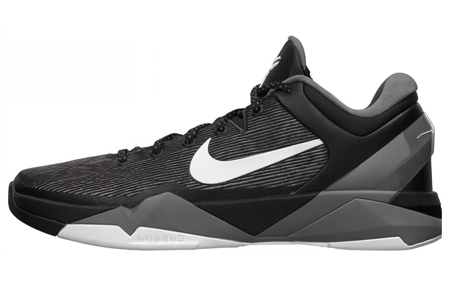 Nike Zoom Kobe 7 Black White Wolf Grey