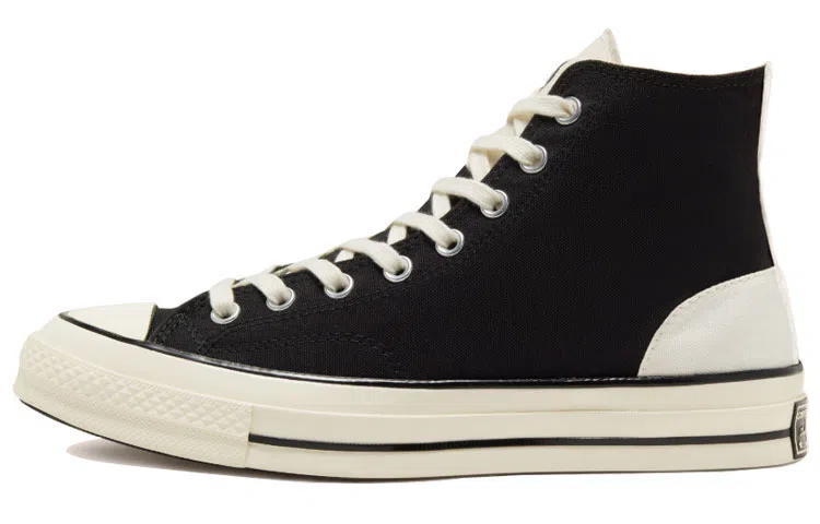 Converse 1970s Psychedelic Hoops Chuck Black White