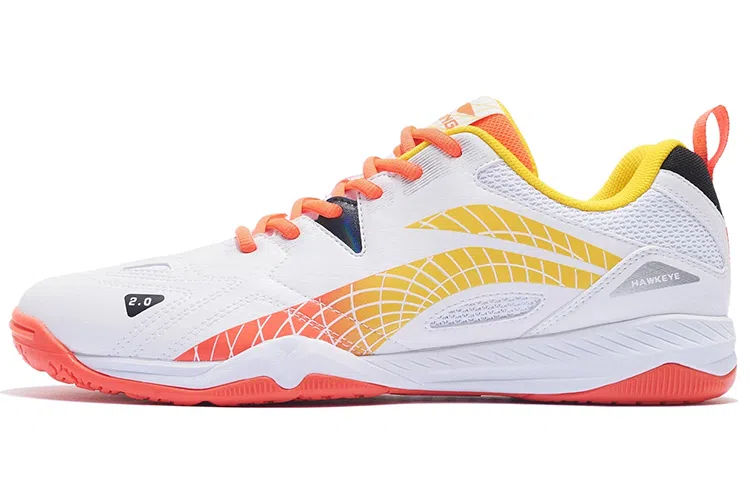 LiNing Training Shoes Low Top White Red Yellow