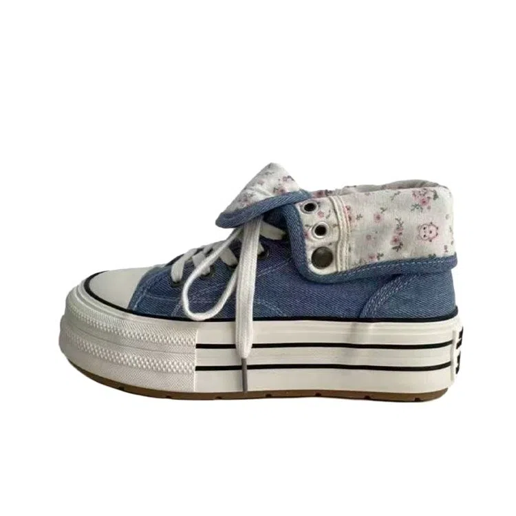 TELENT High-Top Canvas Sneakers