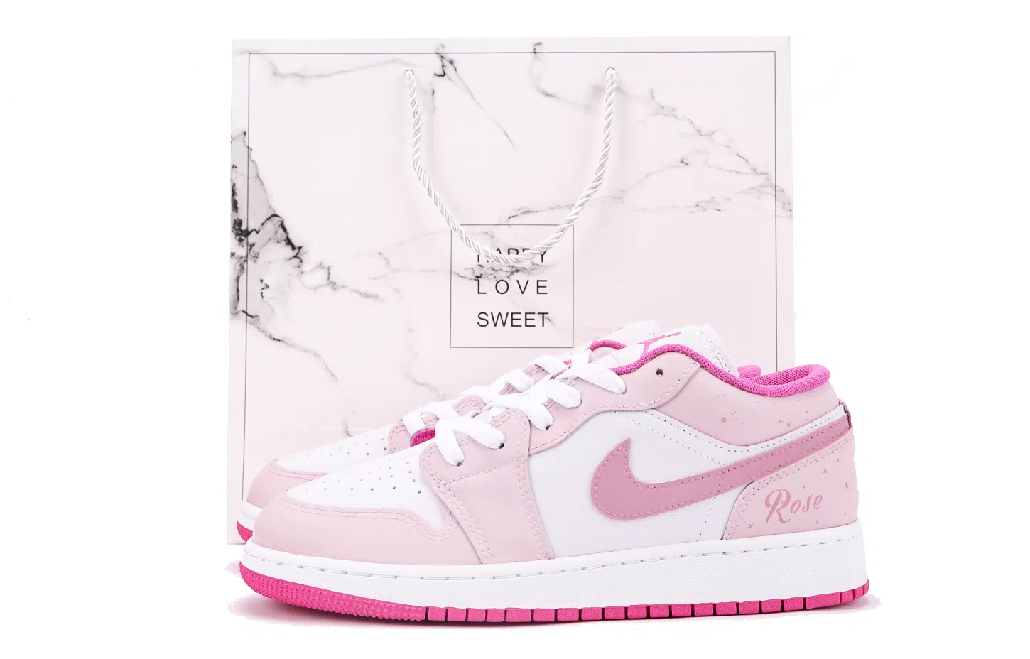 Jordan Air Jordan 1 Low GS Pink White