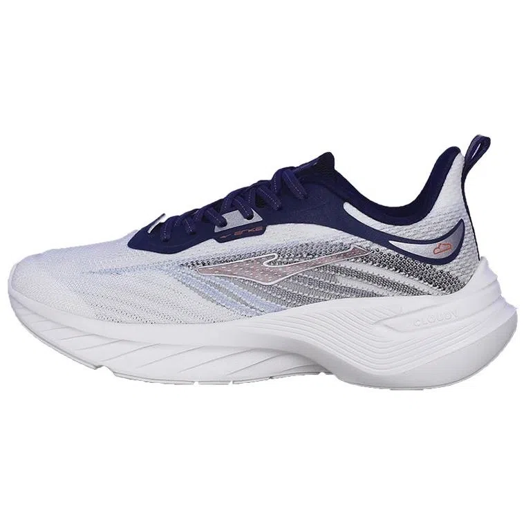 鸿星尔克 缓震轻弹跑步鞋 男款 白蓝