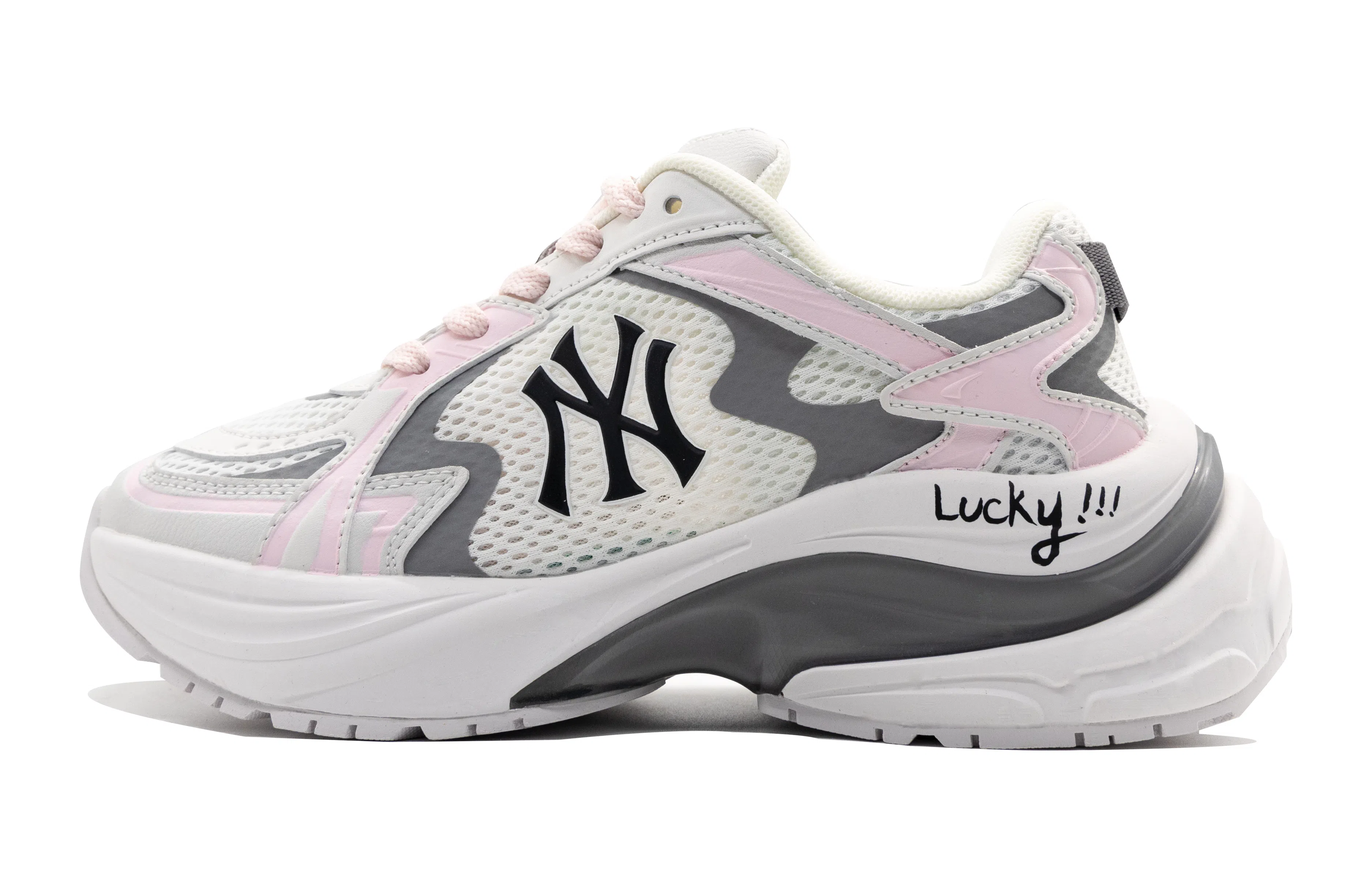 MLB New York Yankees Low Top Running Shoes Pink