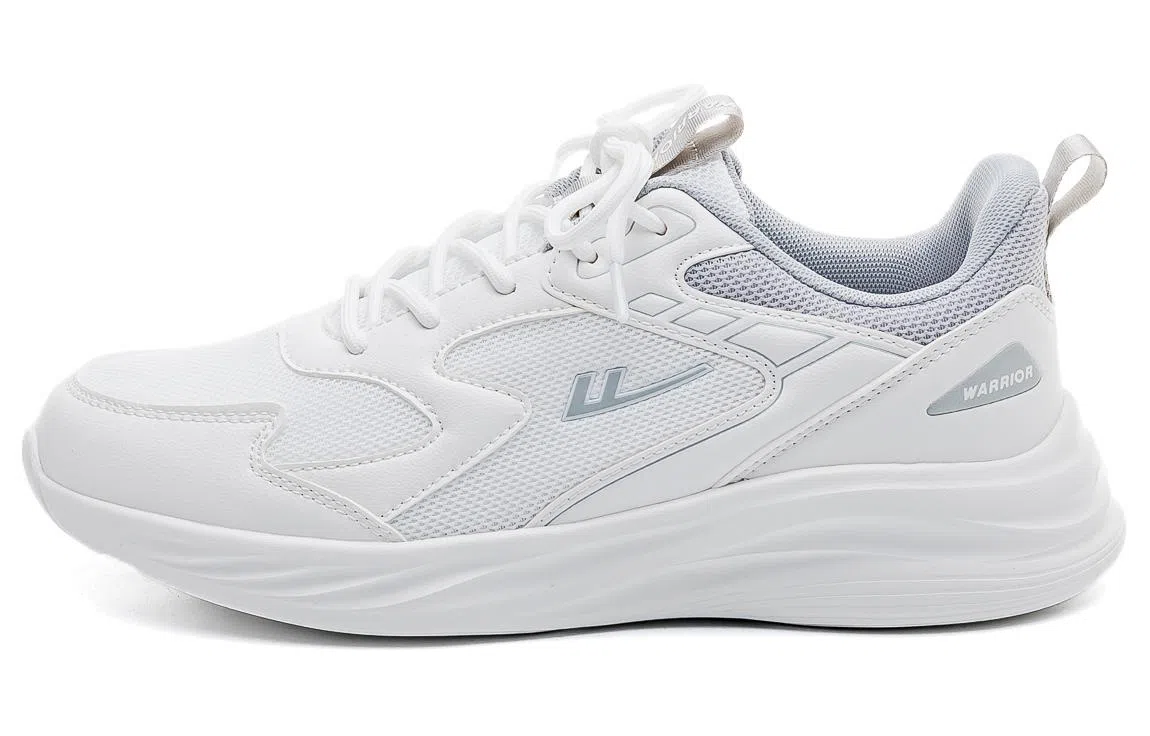 Warrior Low-Top Running Shoes White Grey