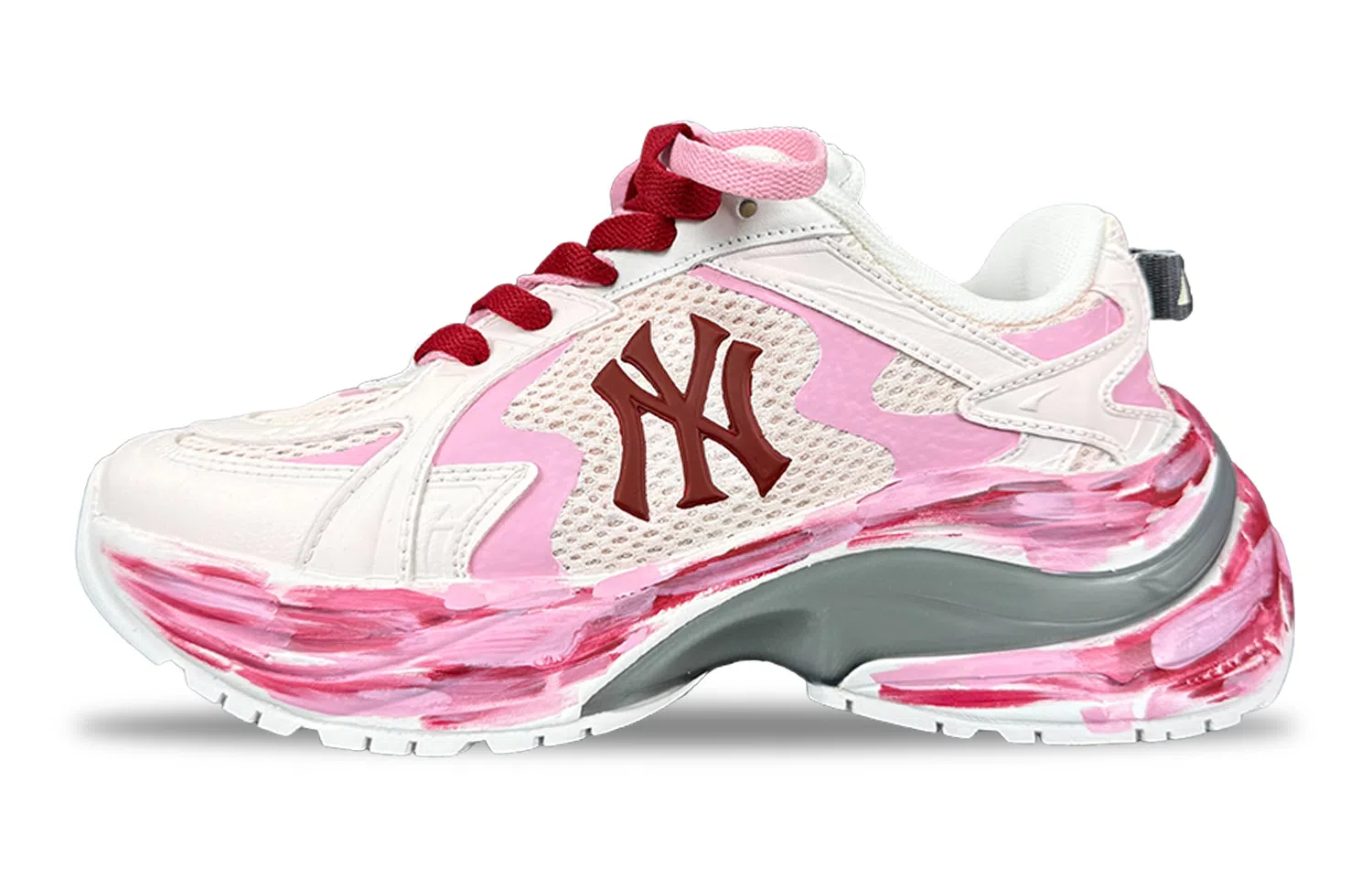 MLB New York Yankees Low Top Running Shoes Pink