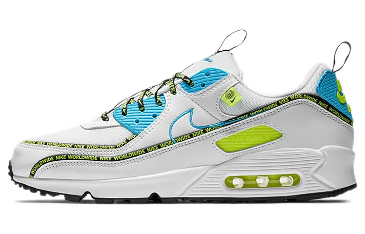 Nike Air Max 90 SE Worldwide White Blue Yellow