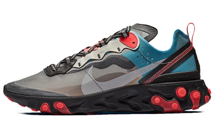 Nike React Element 87 Blue Chill Solar Red
