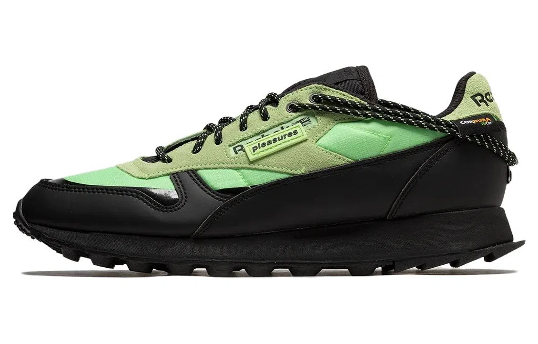 PLEASURES x Reebok Classic Leather Black Green