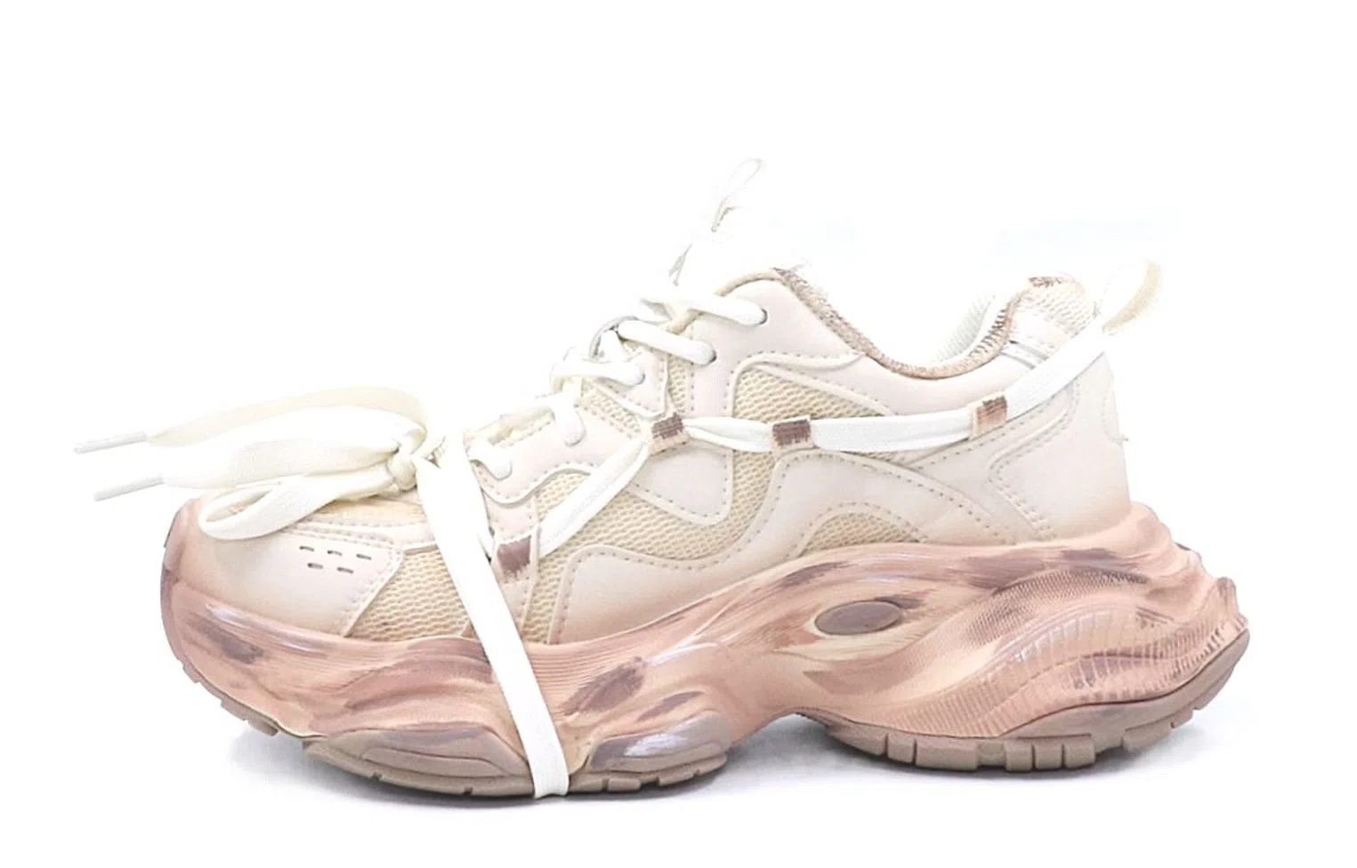 Kappa Leaf Warm Winter Low Dad Shoes Off-White