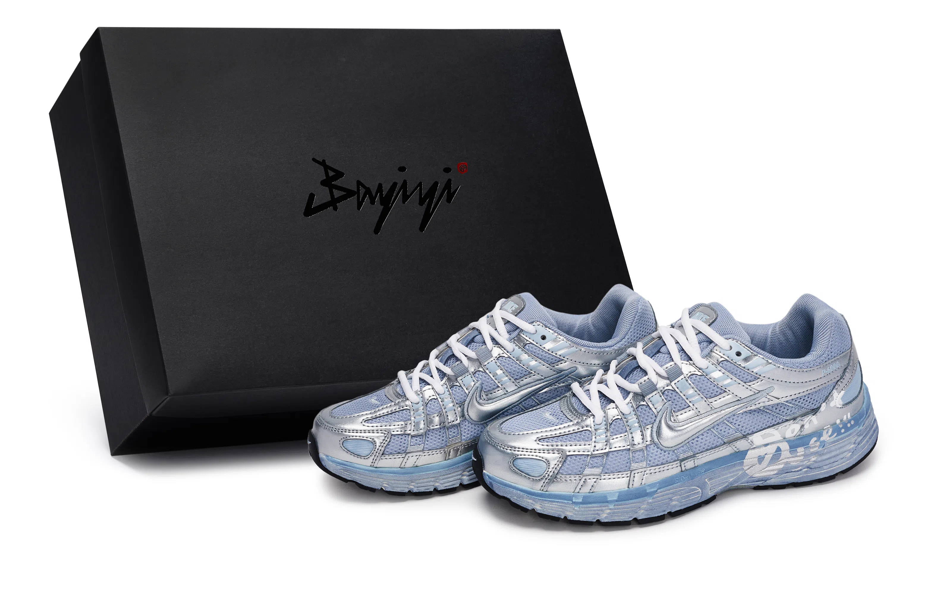 Nike P-6000 Silver White Blue