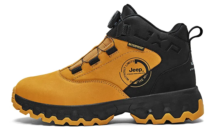 Jeep Outdoor Boots Black Yellow