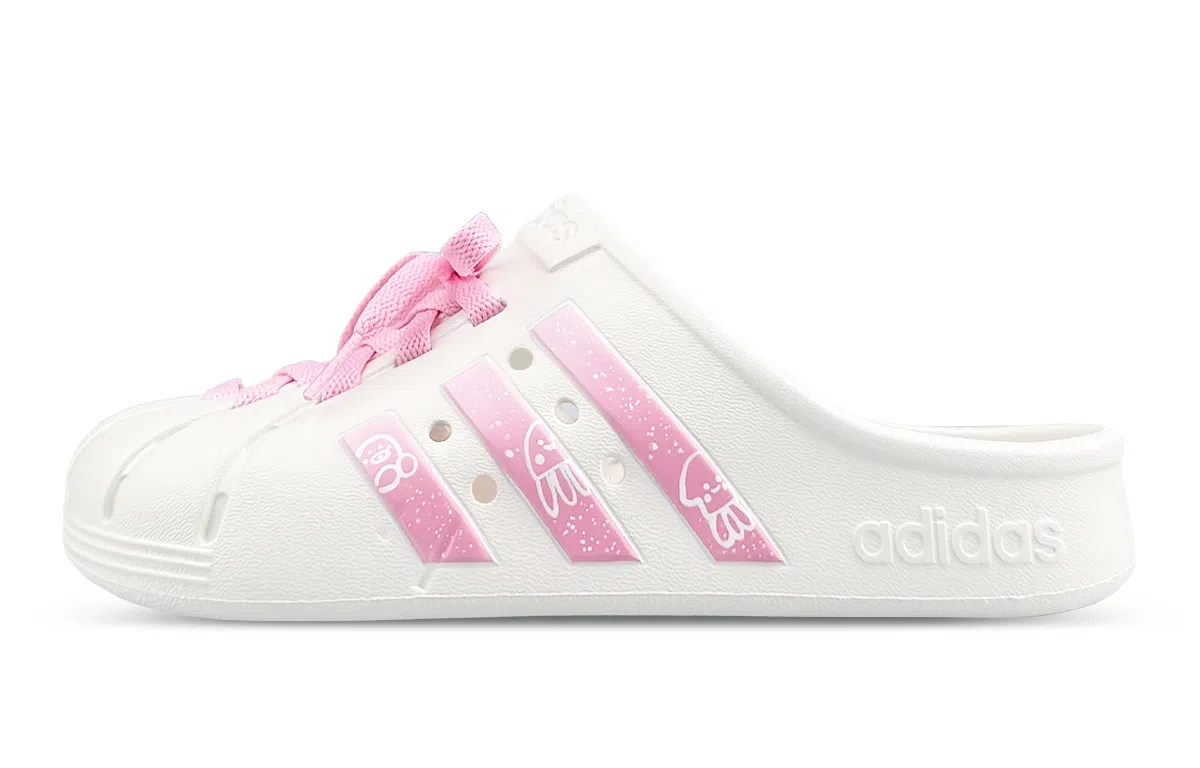 adidas Adilette Clogs Pink Gradient
