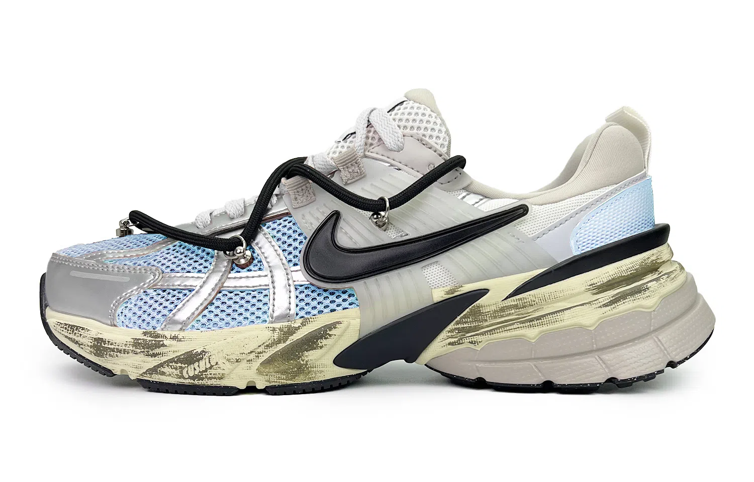 Nike V2K Run Blue Silver