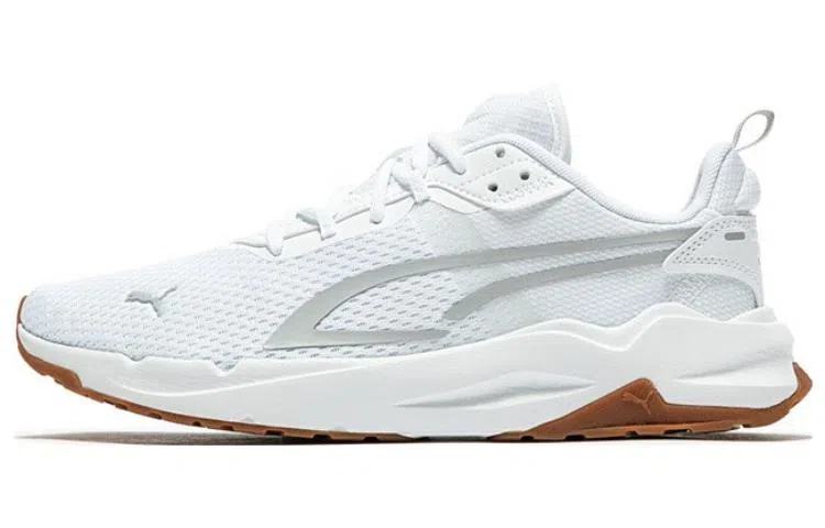 PUMA Running Shoes White Brown