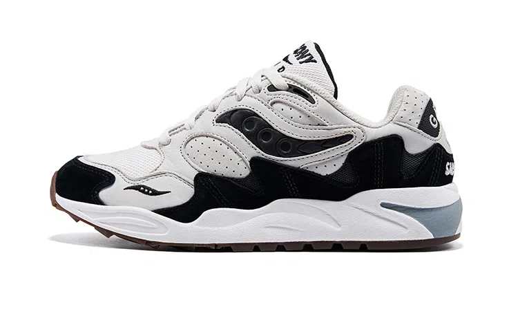 Saucony Grid Shadow 2 White Grey Black