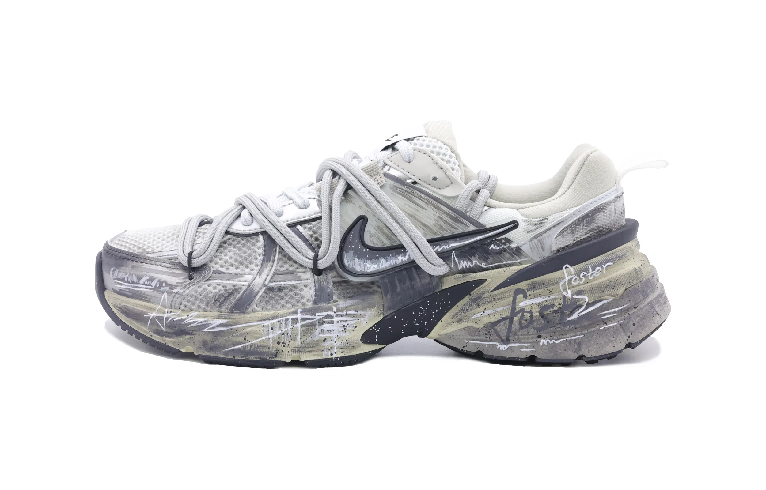 Nike V2K Run Silver Grey