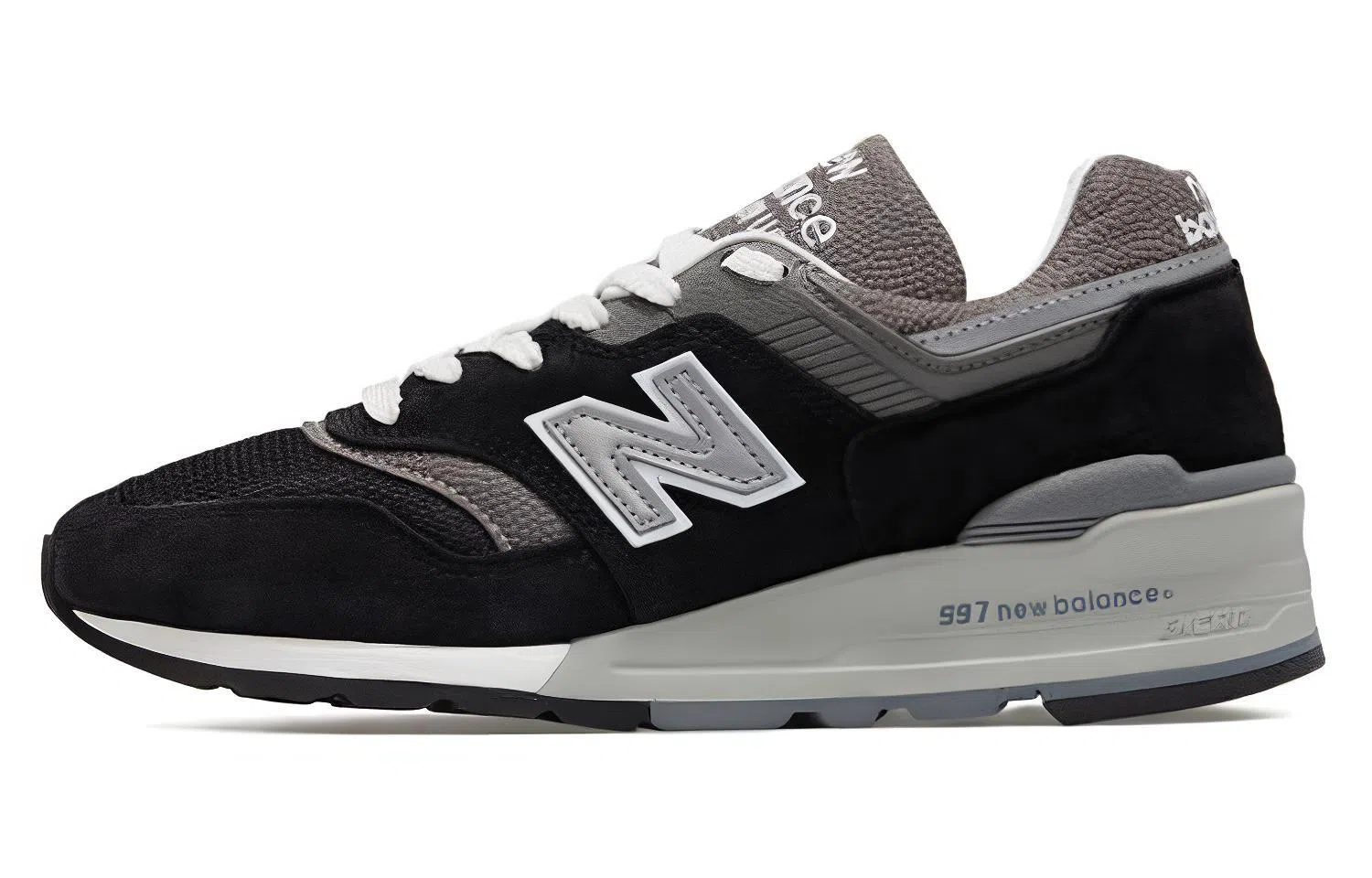 New Balance 997 Black Grey D Width