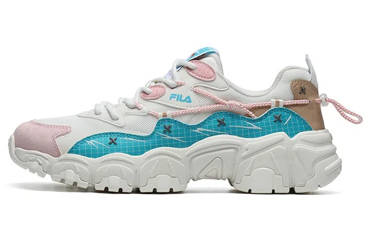 Pepe Shimada x Fila Low Dad Sneakers White Blue