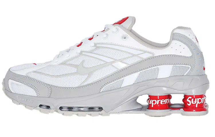Supreme x Nike Shox Ride 2 White Grey Red