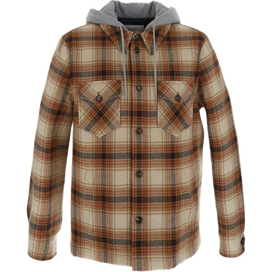 CELINE Checked Letter Pocket Jacket