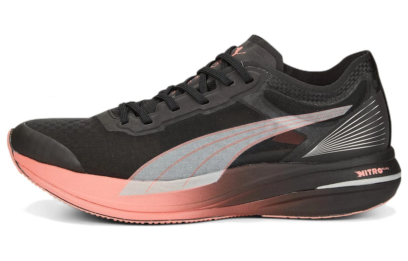 PUMA Deviate Nitro Elite Carbon Black Pink