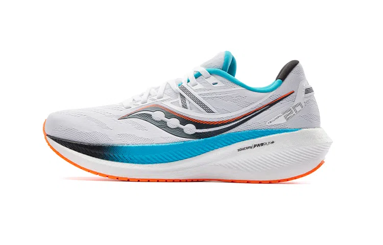 Saucony Triumph 20 White Blue Orange